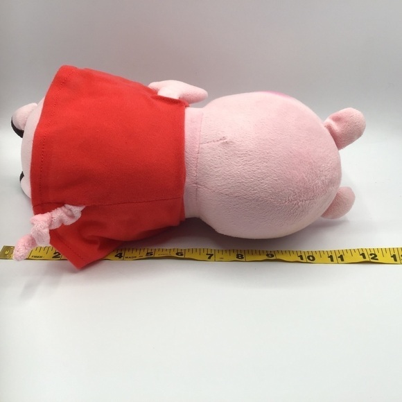 PEPPA Pig 12” Plush Toy Doll Stuffed Animal Toy Cartoon Pink Red Dress - Picture 8 of 9